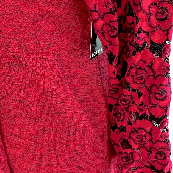 Torrid Super Soft Plush Skater Midi Dress - Picture 10 of 15